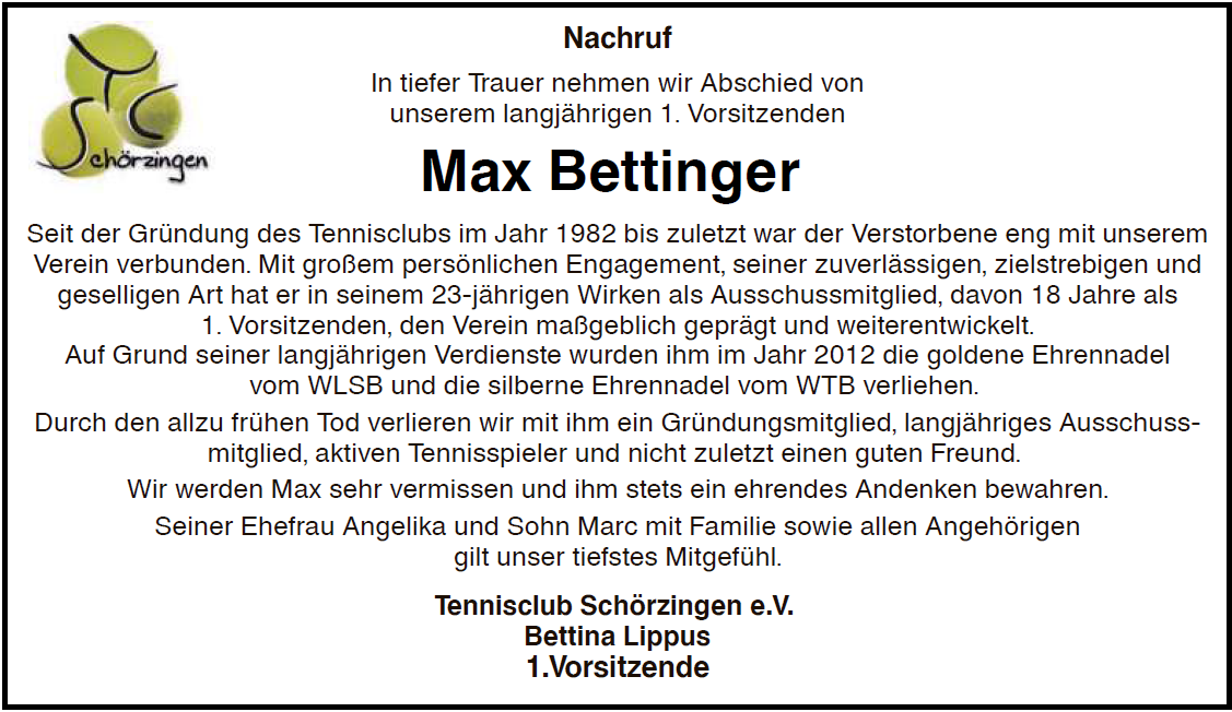 Max Nachruf 230321
